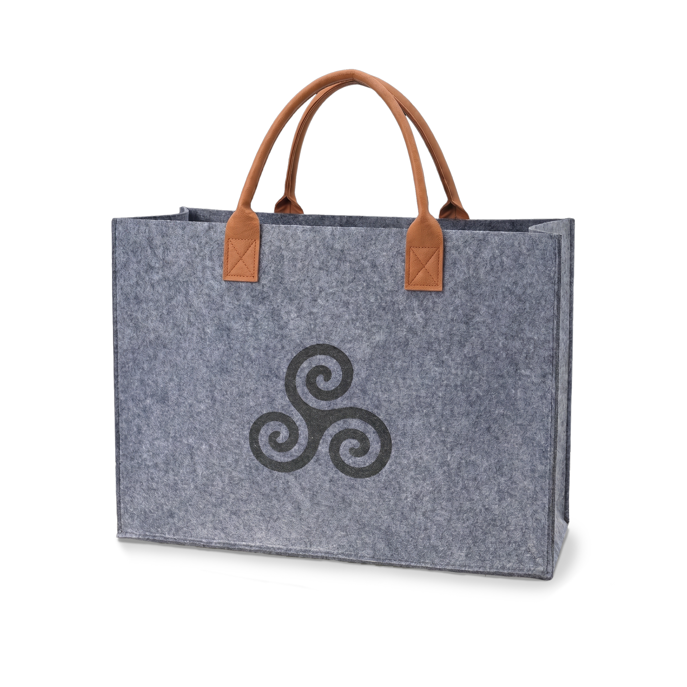 Purica Triskele Felt Tote Bag