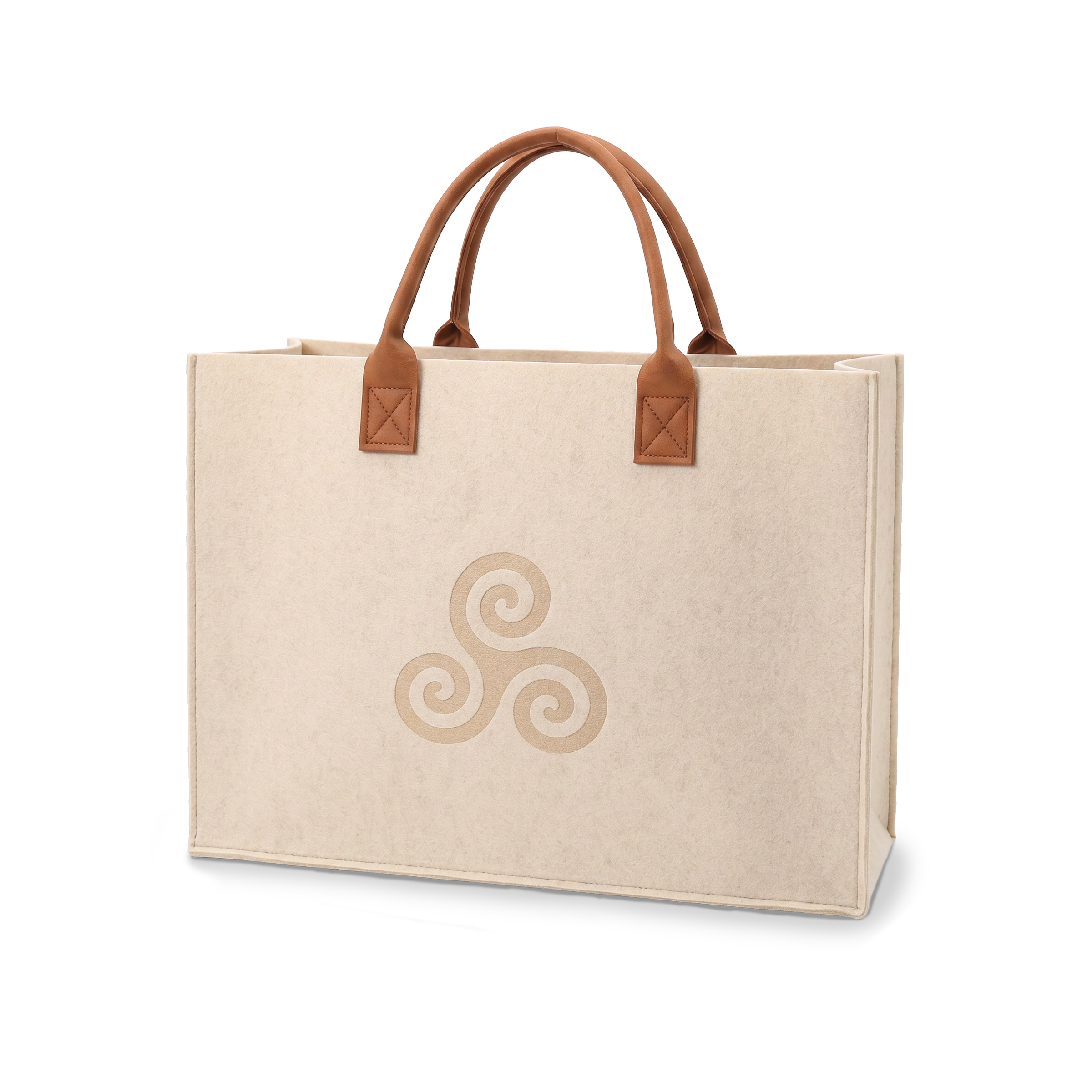 Purica Triskele Felt Tote Bag